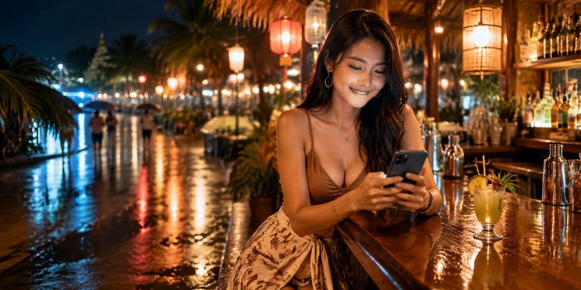 Người chơi trải nghiệm casino di động tại chợ đêm Phú Quốc